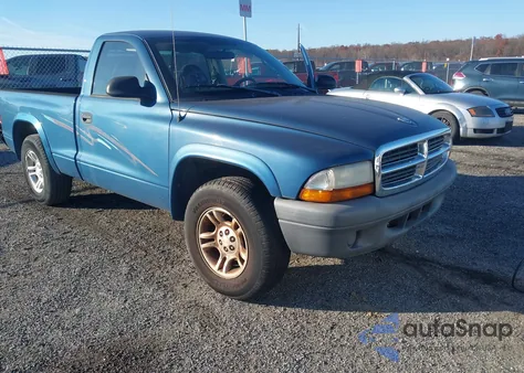2004 Dodge Dakota из США, поврежденный, VIN 1D7FL16K54S679912